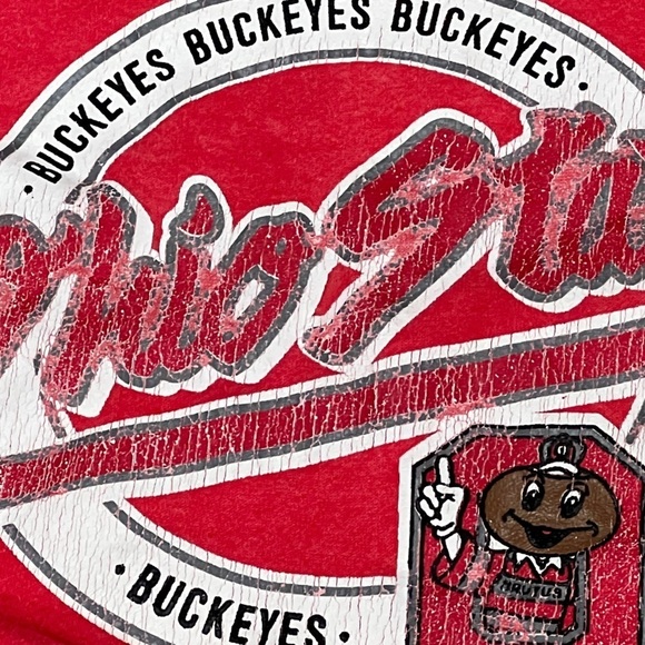 Vintage 80s Ohio State Buckeyes NCAA College Champion Red 1980s Sweatshirt - Picture 4 of 7